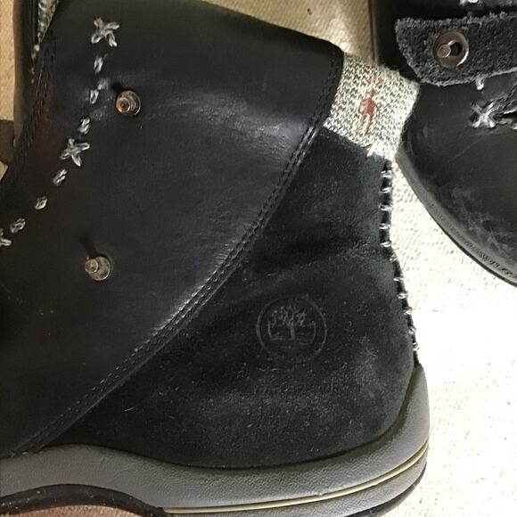 Timberland Women’s black Smart wool  leather Vibram  sole boots  Sz. 7.5 EUC - Picture 6 of 10